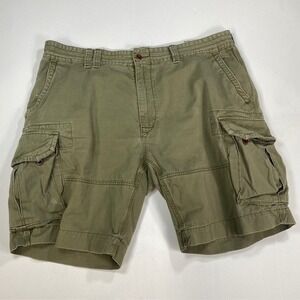 Polo Ralph Lauren Cargo Shorts Olive Green Cotton Men's Size‎ 42